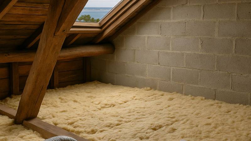 Isolation des combles en maison mitoyenne