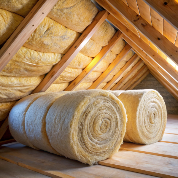 Rouleaux d'isolation sous rampant